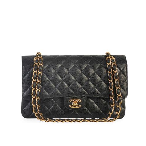 chanel calfskin medium flap bag